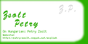 zsolt petry business card